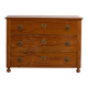 Ancienne commode Biedermeier avec ferrures en forme de fleurs (vers 1850)
