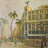 Francisco Planas Doria, Cityscape Painting, Barcelona