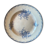 Plat de service rond Sarreguemines U & C Watteau