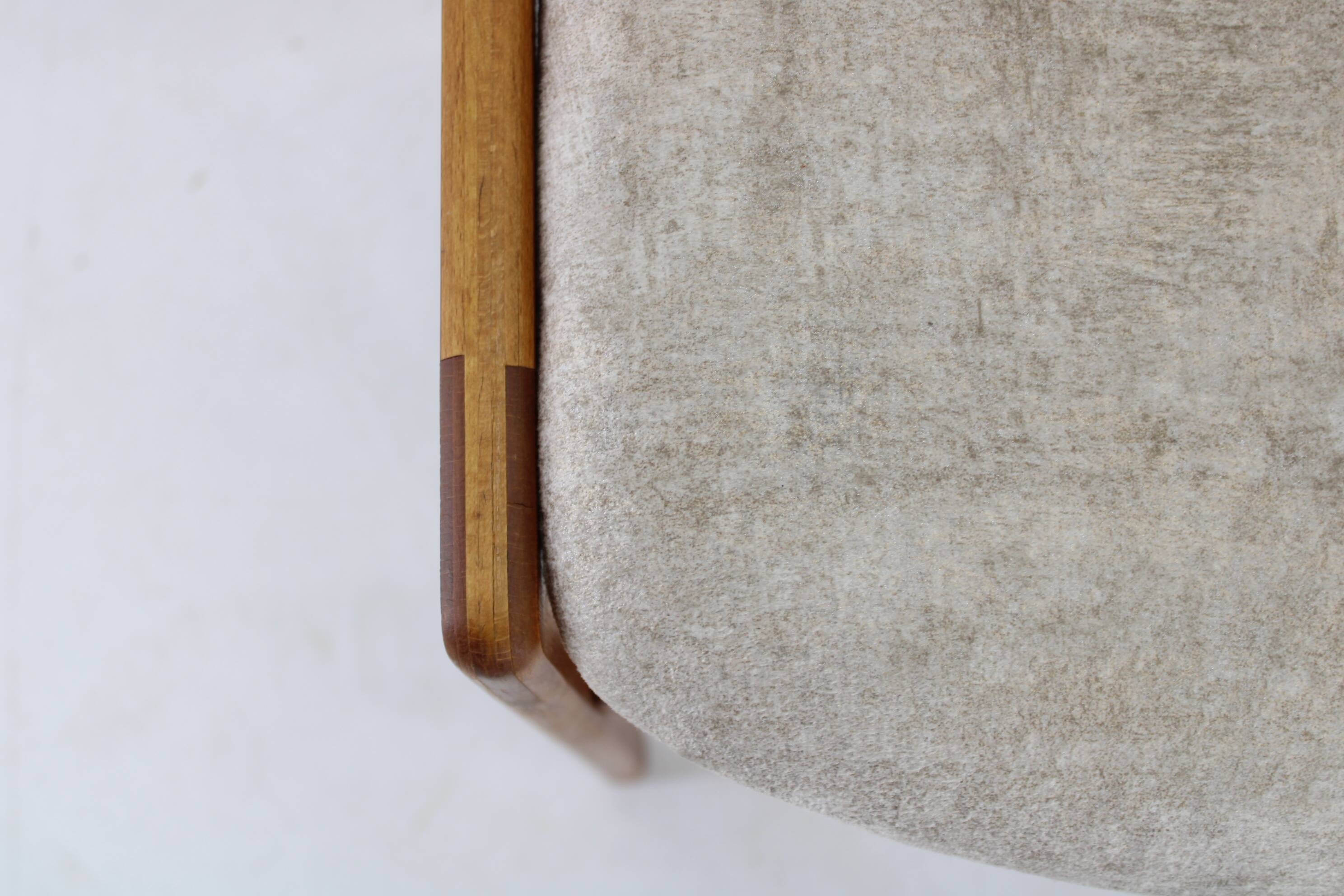 Ensemble de 4 chaises à manger danoises en teck des années 1960, restaurées