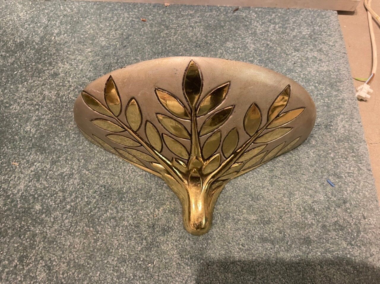 Italian Art Brass Single Sconce, 1970s