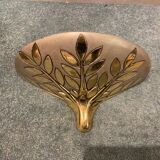 Italian Art Brass Single Sconce, 1970s