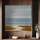 Solitude au bord de la mer 100x100