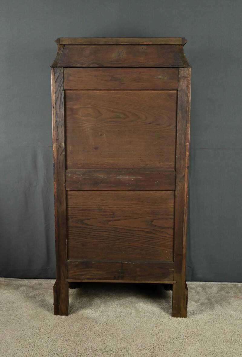 Small Secretary/Chiffonier in Mahogany Burl and Lemonwood – 1900