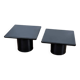 Lot de 2 tables basses gigognes Cidue, années 70