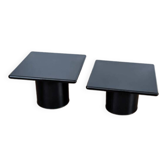Lot de 2 tables basses gigognes Cidue, années 70