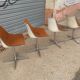 Set of 2 monohull and rotating chairs by Schweitzer for Lafargue S.A dated january 19