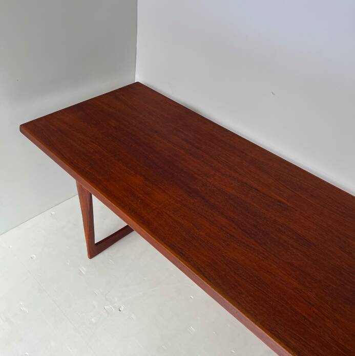 Large teak coffee table