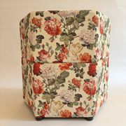 Vintage floral graphic armchair