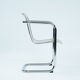 set of 4 Italian Wire Chairs, Chrome & Metallic Thread, 1974