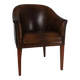 Chaise de bureau en cuir de mouton