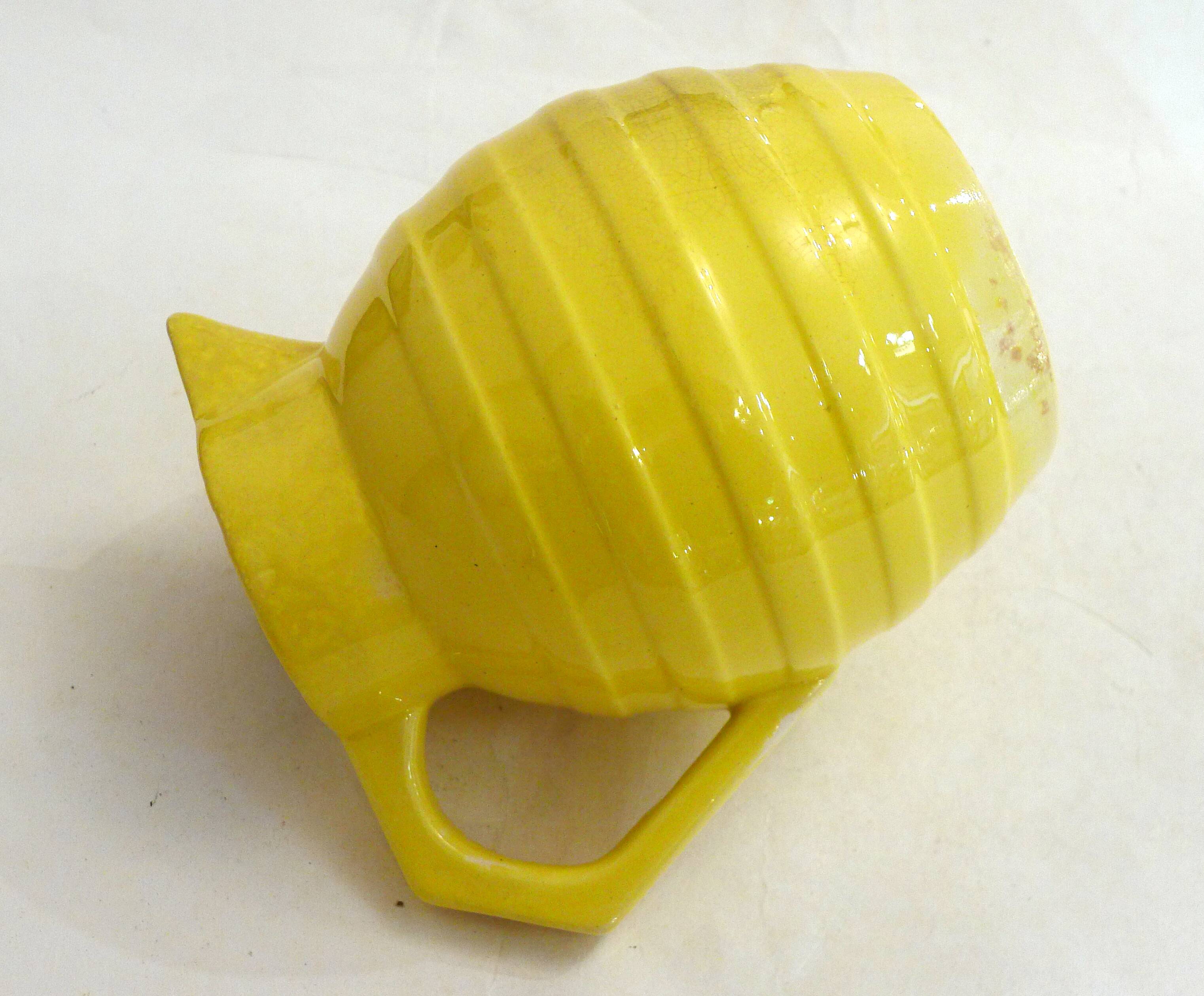 Art Deco pitcher from the 1950s in Orchies earthenware.