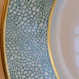 Puiforcat service part in limoges porcelain, galuchat model, by manuel canovas