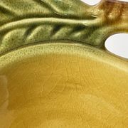 Vintage Secla Majolica apple-shaped platter, made in Portugal.