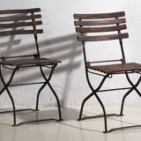 Antique outdoor folding chairs (c.1920). Set of 4 pieces #33