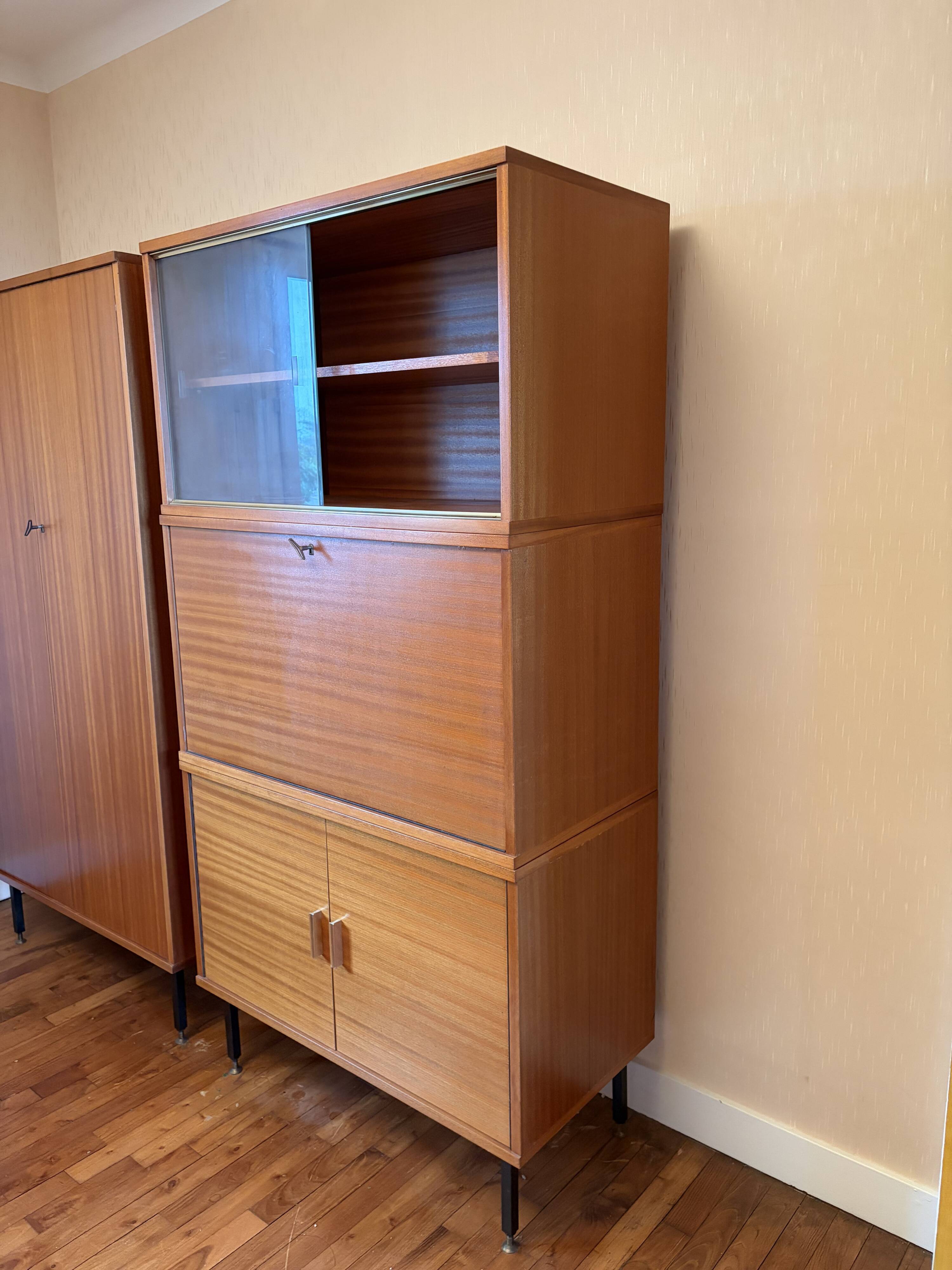 Vintage wooden secretary