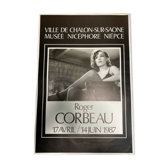 Simone Signoret Roger Corbeau affiche originale - 1987 / musée niepce