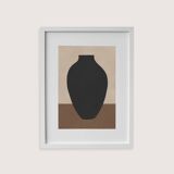 Framed abstract painting