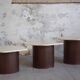 Three Gigogne Travertine coffee tables 1960