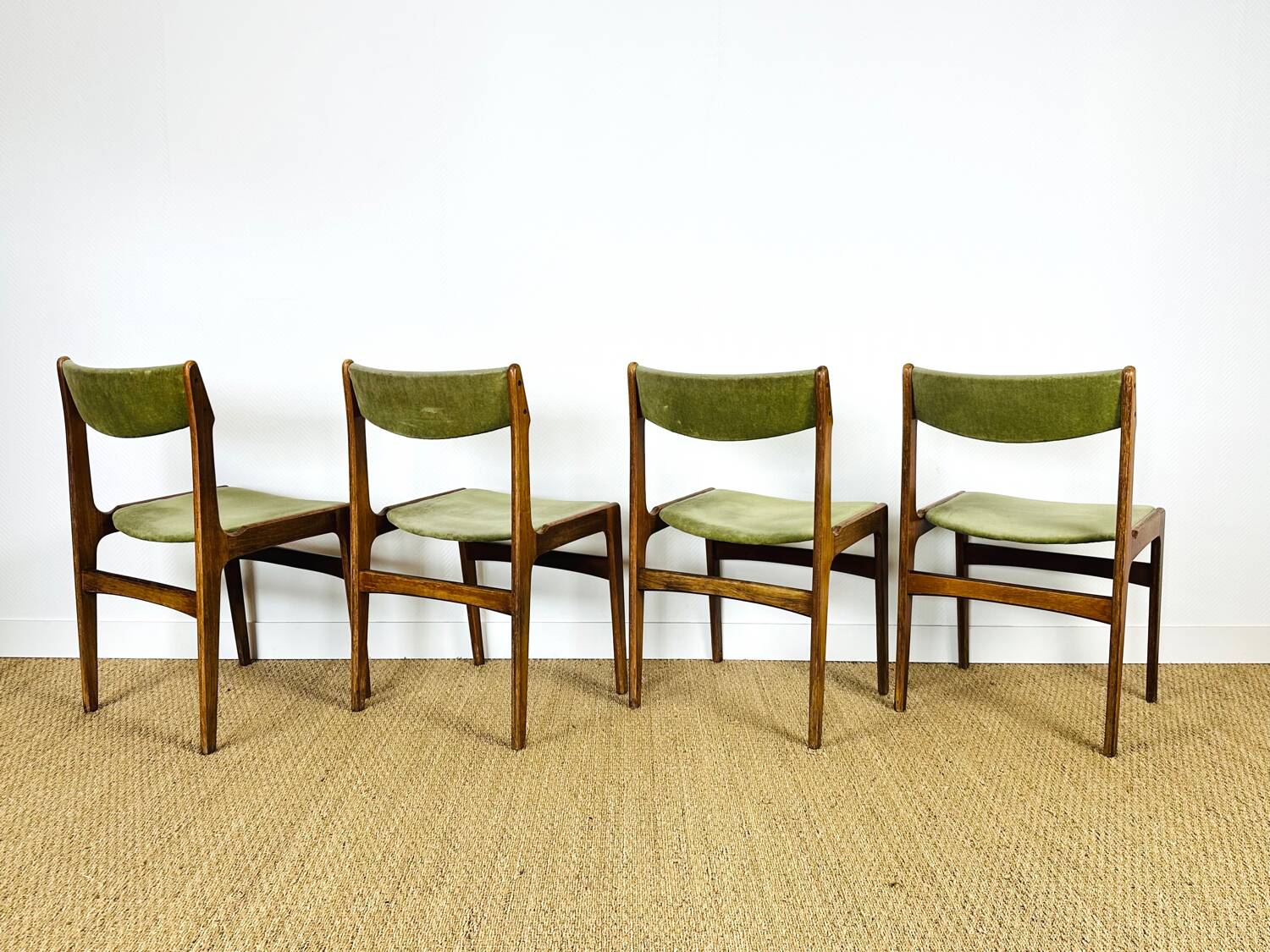 4 chaises danoise en palissandre 1960