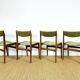 4 chaises danoise en palissandre 1960
