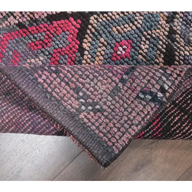 Vintage Turkish Hand-Knotted Hallway Runner  71x313
