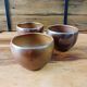 Set of 3 stoneware bowls Sars pottery, Lentier