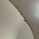Old bevelled stitched oval mirror