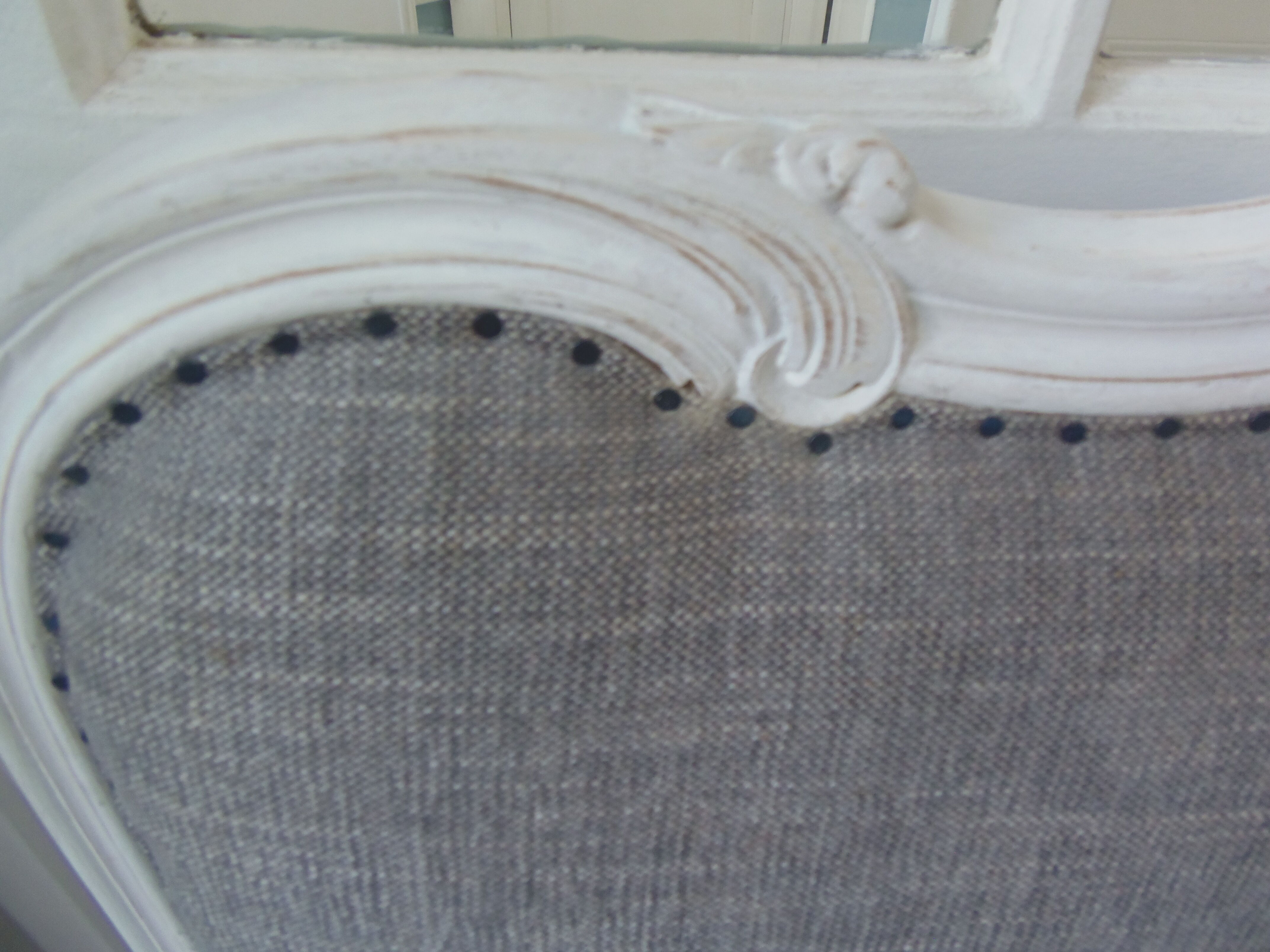 Old headboard of 160 Louis XV style