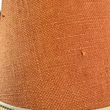 Terracotta lamp, 2M fabric cable, jute lampshade
