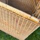 Vintage rattan and wicker trunk, chest