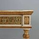 Table éclectique ancienne en bois laqué et marbre, Italie, XIXe siècle
