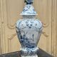 Large baluster vase with parrot - Holland, Delft 19th century