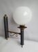 Empire style torch wall sconce