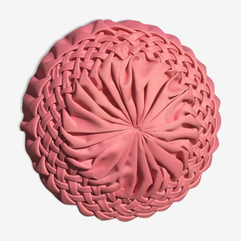 Old pink round cushion