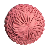 Old pink round cushion