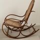 Thonet rocking chair – Bentwood & caning – Vintage – Condition