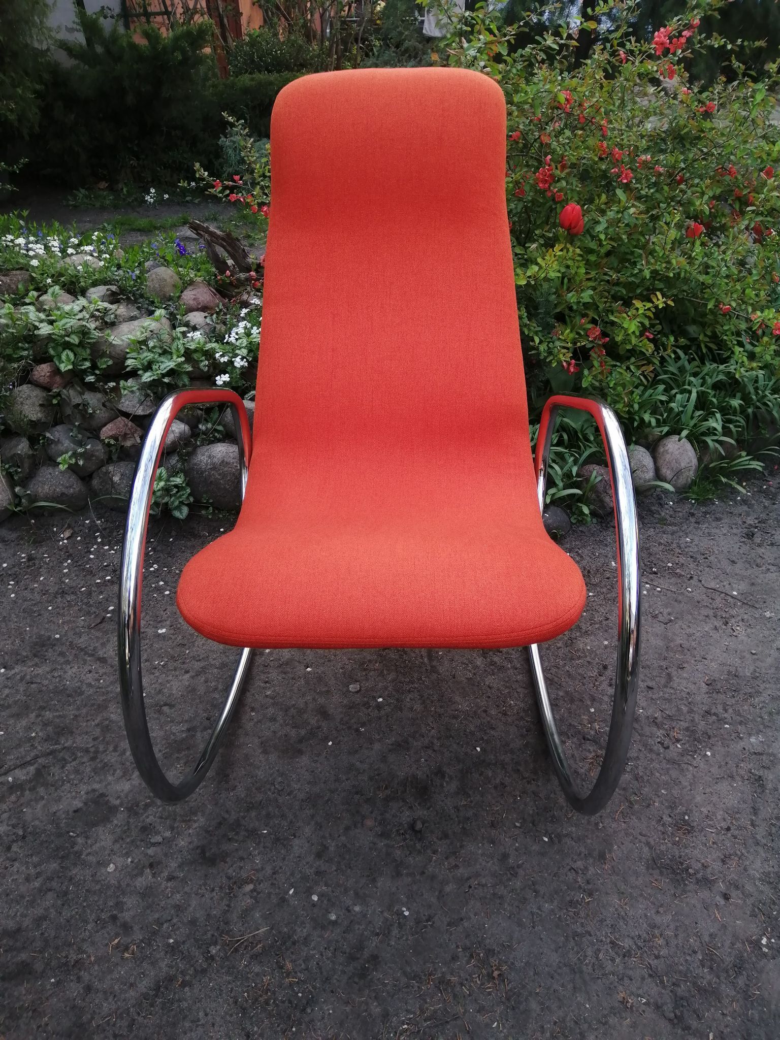 Rocking chair S 826, designed by U. Böhme, Thonet, 1970s