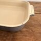 Le Creuset Grey Enamelled Cast Iron Rectangular Roasting Dish 32cm