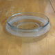 Antique Butter Dish Moulded Glass Pearl Row Made In France Vintage #E26