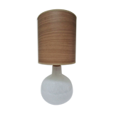 Shiny shiny vintage white Murano glass lamp