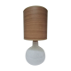 Shiny shiny vintage white Murano glass lamp