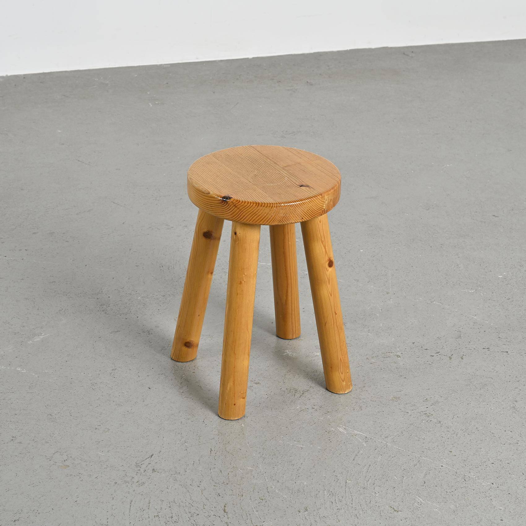 Stool by Charlotte Perriand for Les Arcs 1600, circa 1965