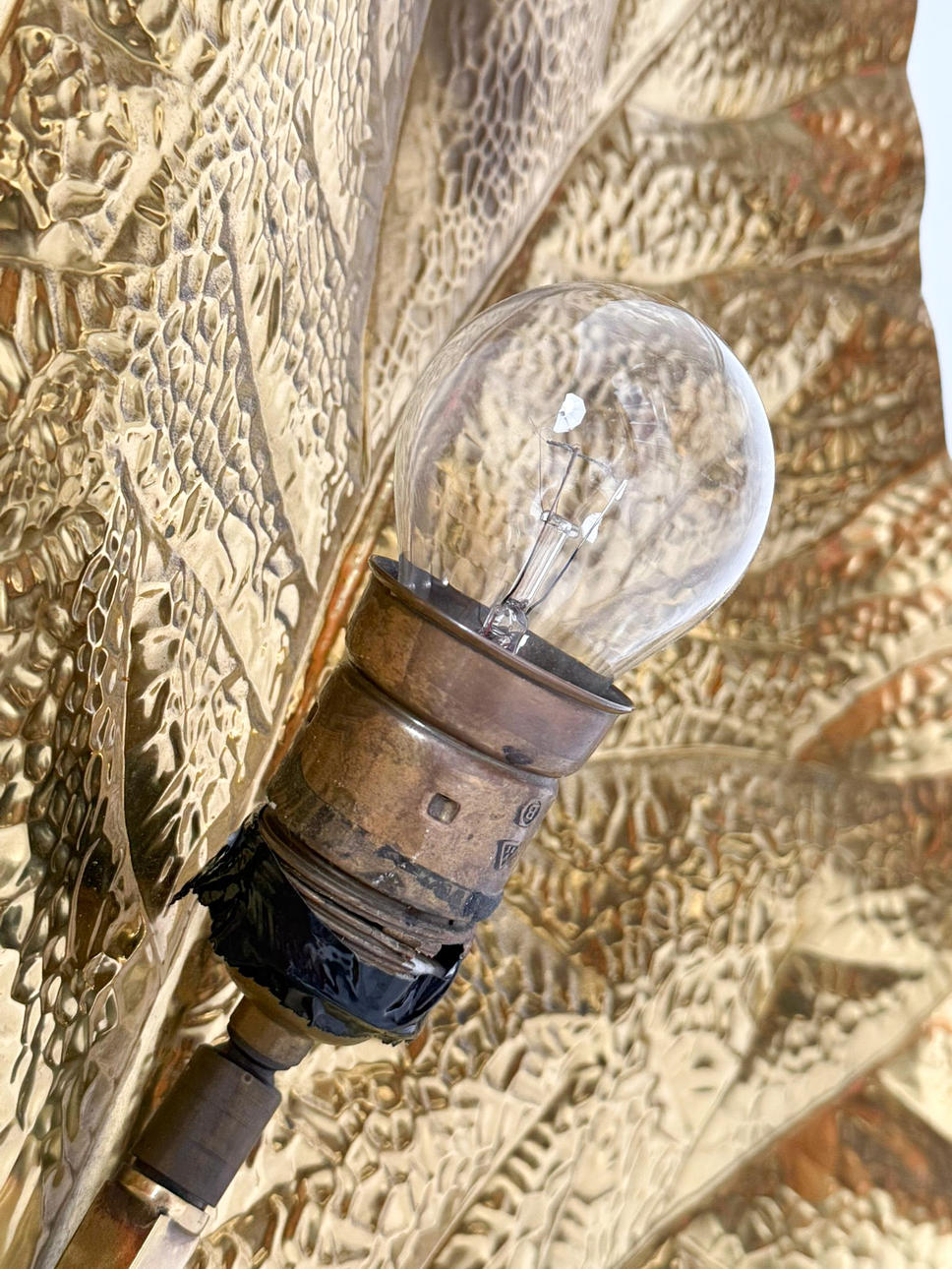 Lampadaire sculptural de Tommaso Barbi pour Bottega Gadda, modèle : Rabarbaro, Italie, années 1970.