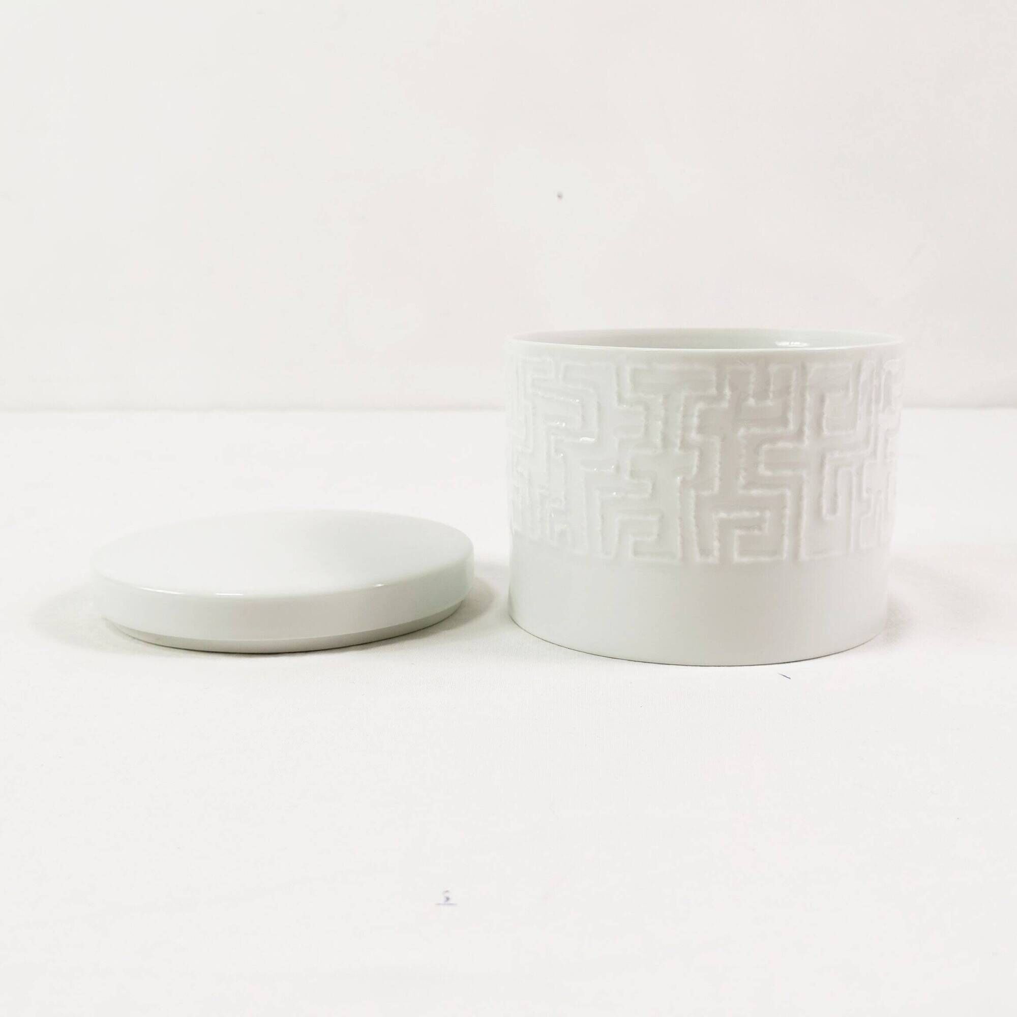 Rosenthal porcelain bonbonniere, designed by C. Fischer, Germany, 1960s