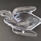 Vintage swan pocket in crystal from Vannes 1970