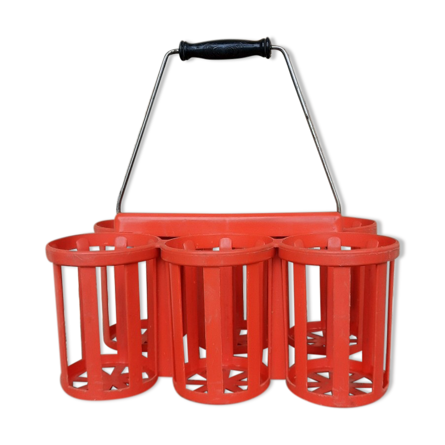 Porte bouteille en plastique vintage