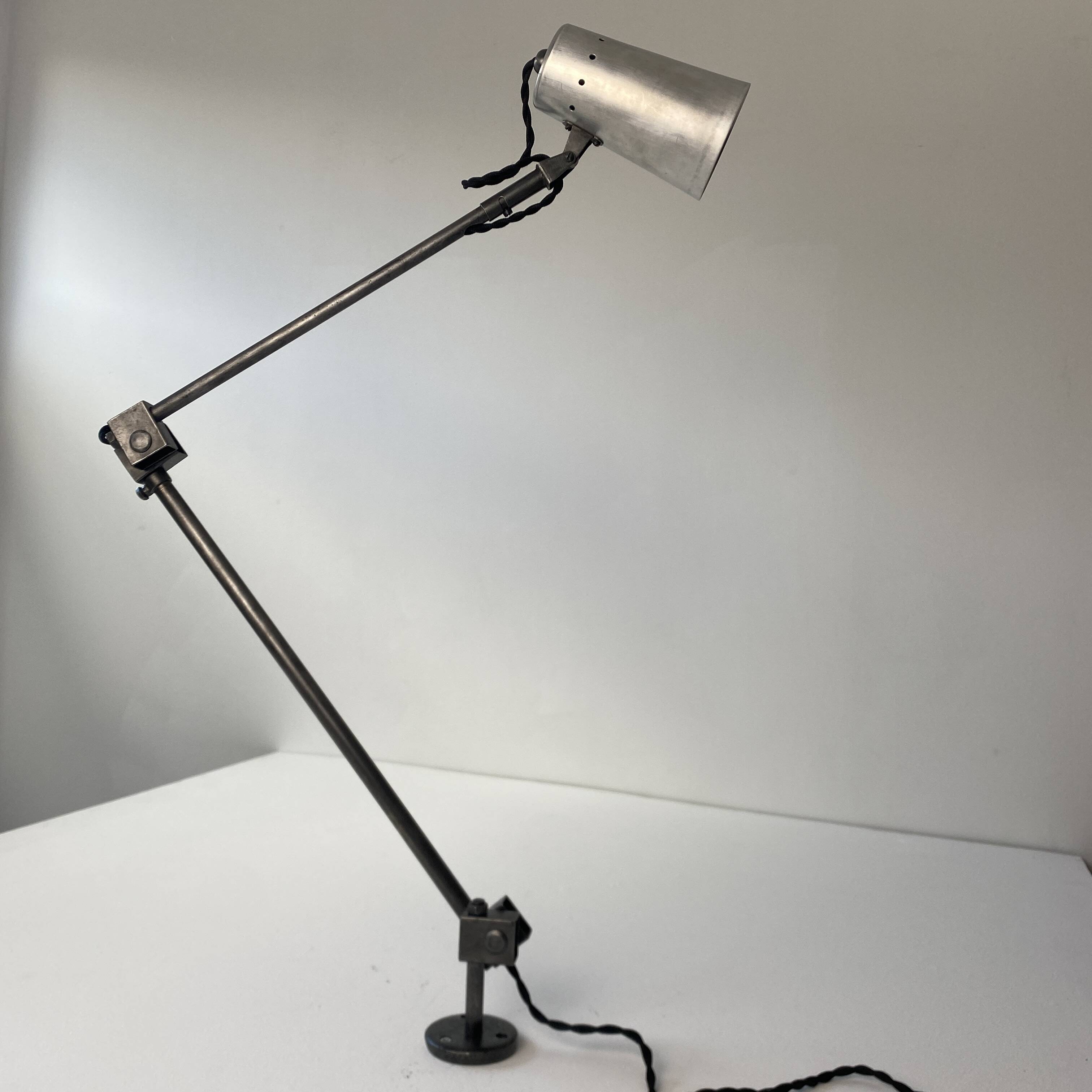 Vintage industrial workshop wall light from the 1950s.