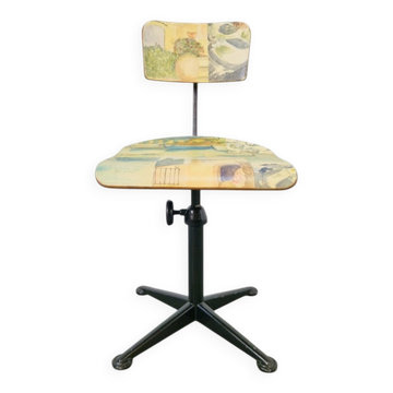 Chaise de bureau vintage par Friso Kramer pour De Cirkel Ahrend, 1960