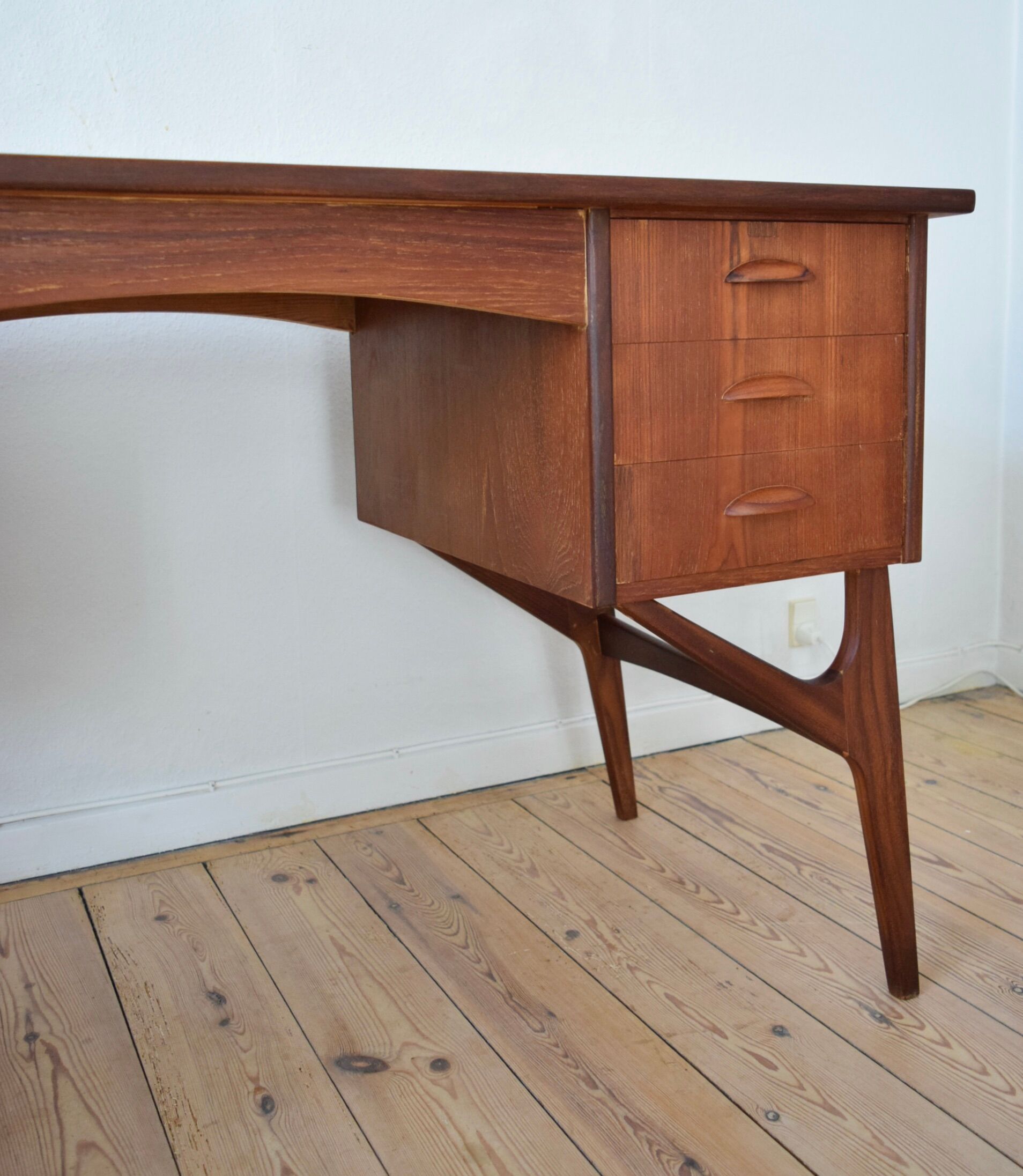 Danish mid-century teak desk, 1950